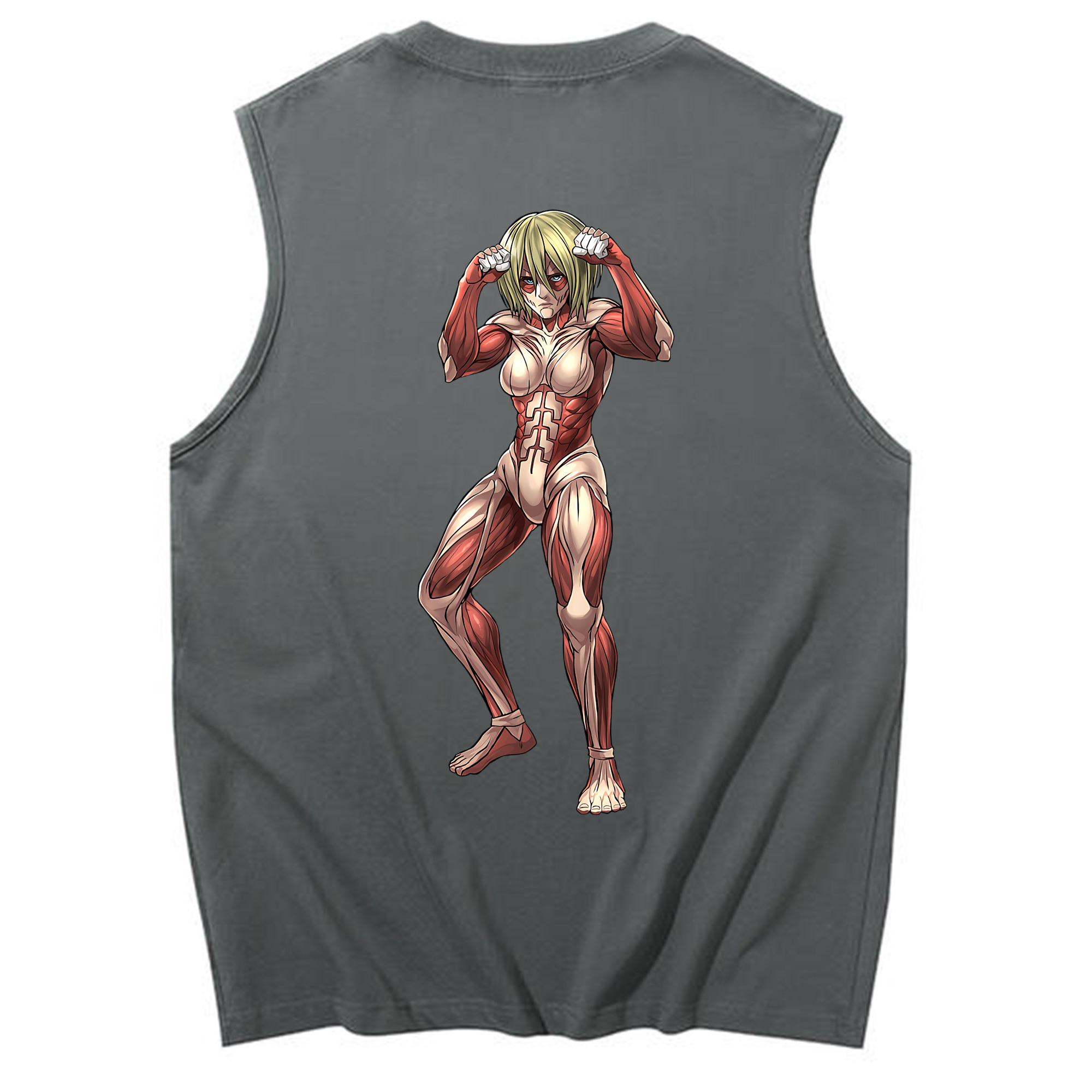 （画像用） 進撃の巨人 Attack on Titan コットン100％タンクトップ（背面プリント）